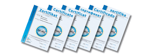 Zertifikate DIN EN ISO 9001